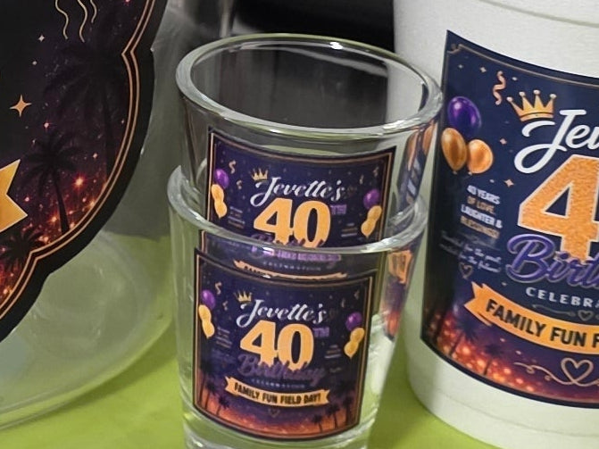Custom Shot Glasses Set of 2